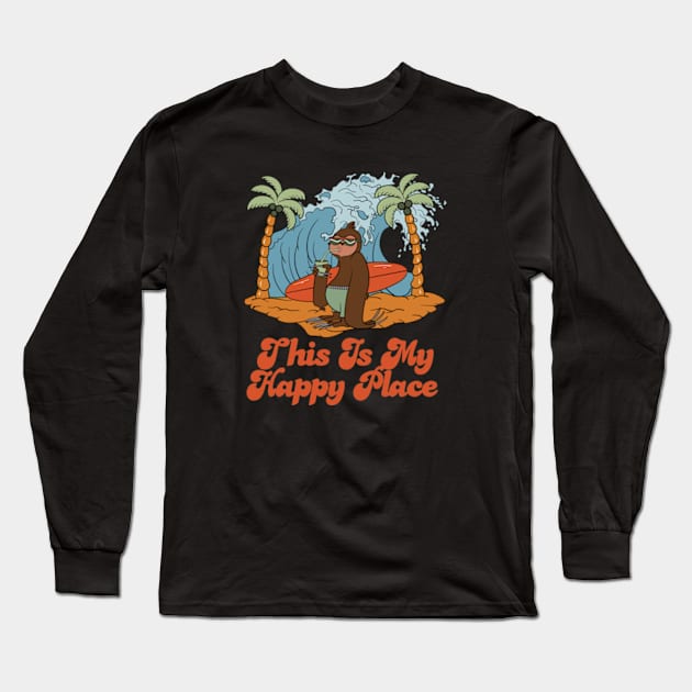 This Is My Happy Place Long Sleeve T-Shirt by Oiyo